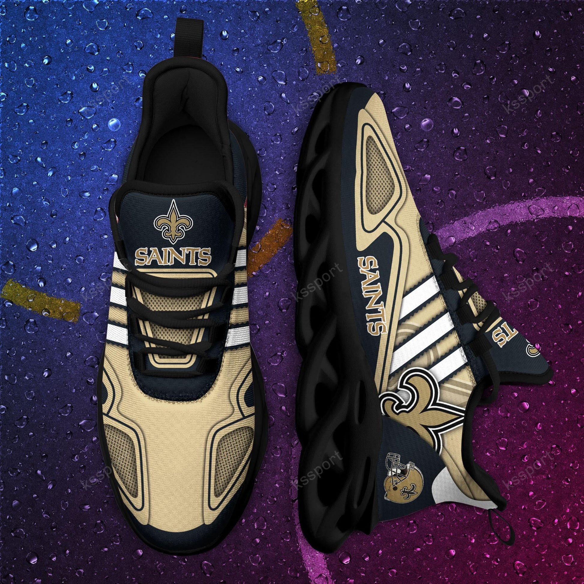 FoxnFish New Orleans Saints Max Soul Shoes Sneakers For Men And Women