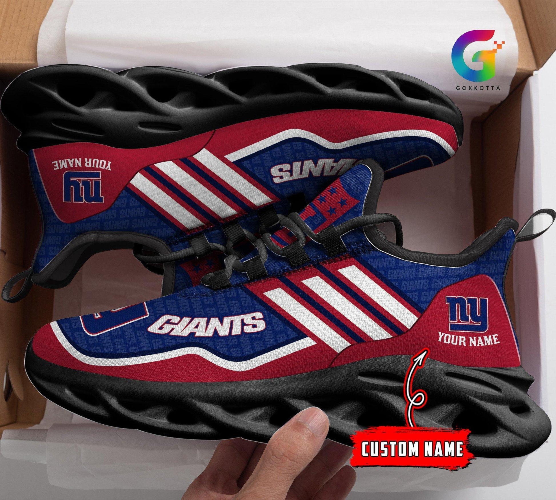 FoxnFish New York Giants Max Soul Shoes Sneakers For Men And Women