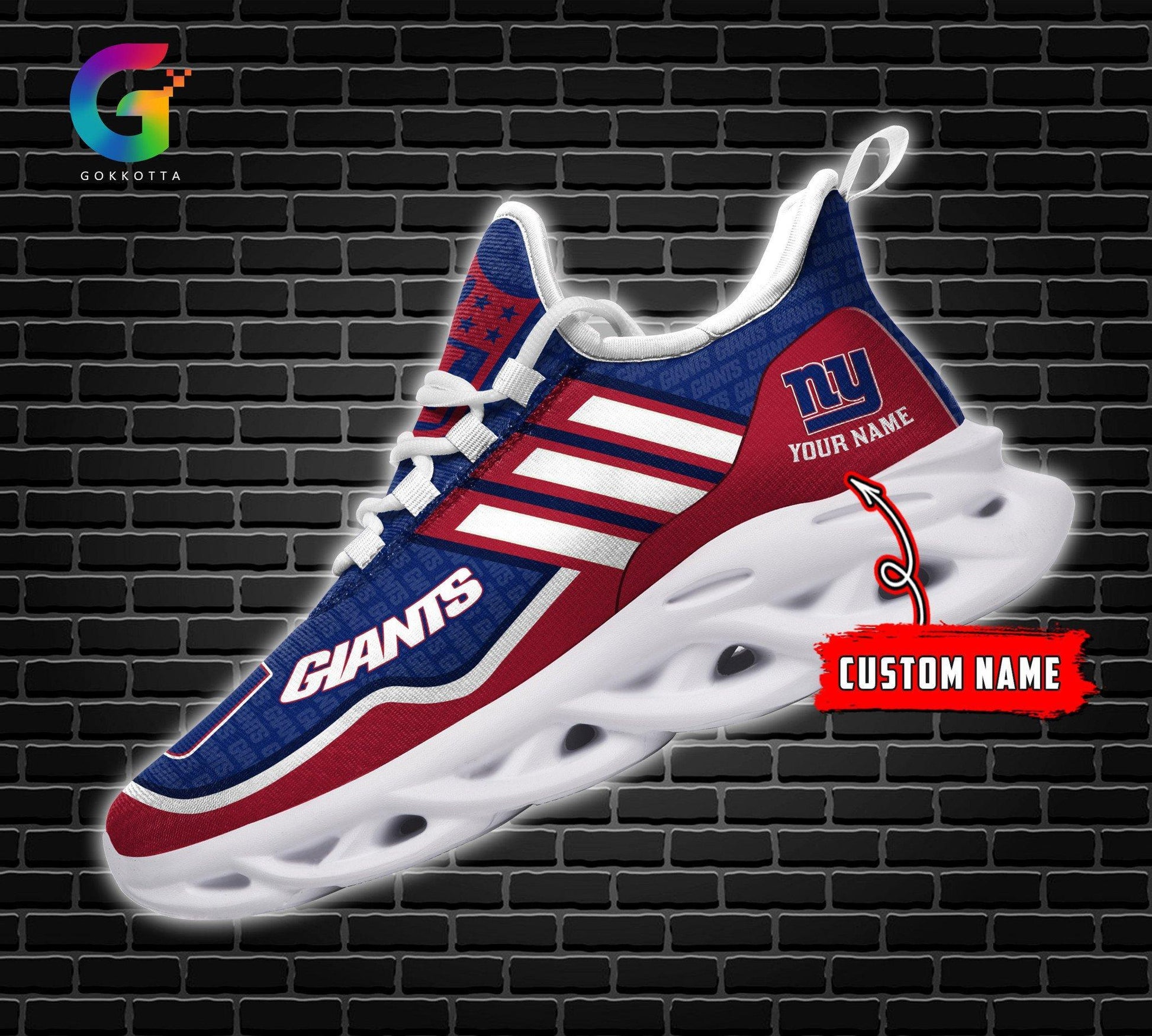 FoxnFish New York Giants Max Soul Shoes Sneakers For Men And Women