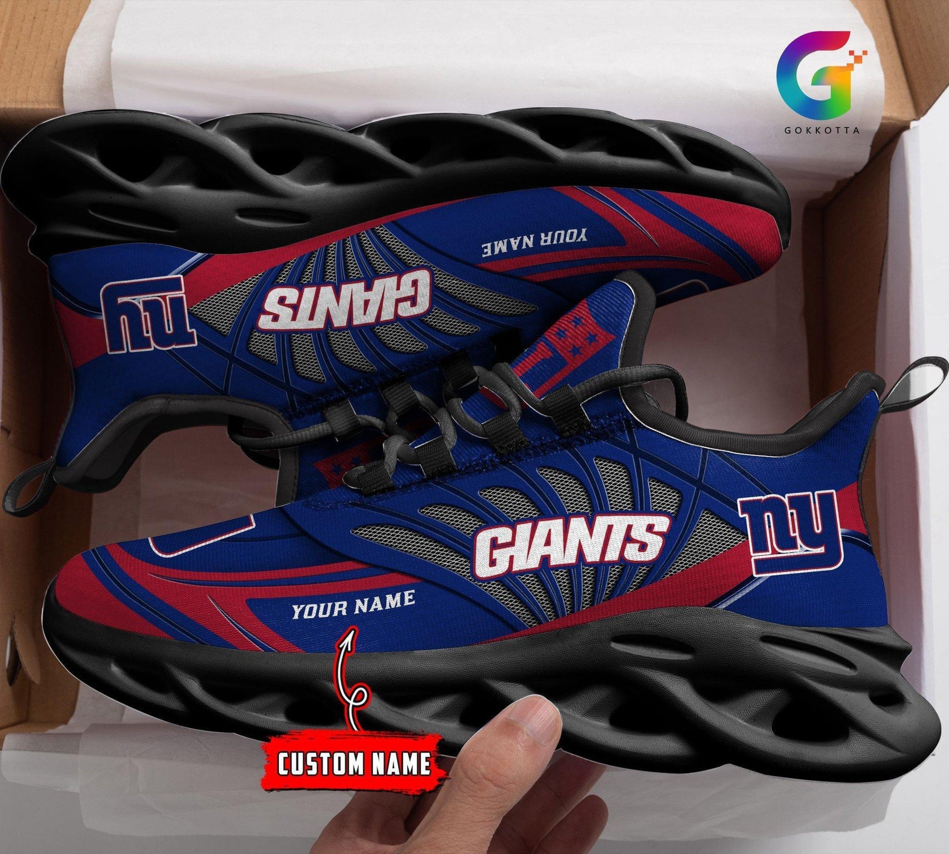 FoxnFish New York Giants Max Soul Shoes Sneakers For Men And Women