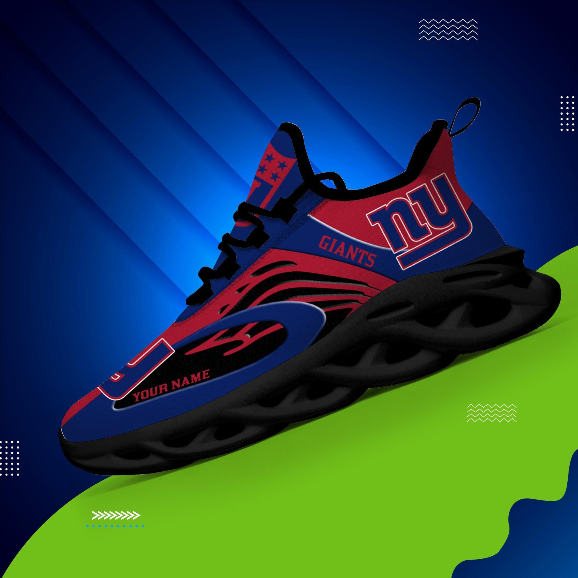 FoxnFish New York Giants Max Soul Shoes Sneakers For Men And Women