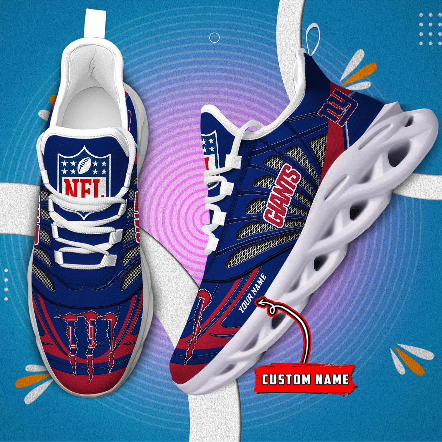 FoxnFish New York Giants Max Soul Shoes Sneakers For Men And Women