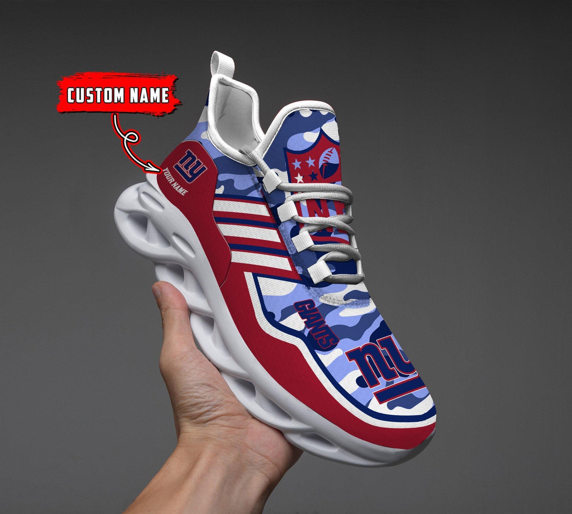 FoxnFish New York Giants Max Soul Shoes Sneakers For Men And Women