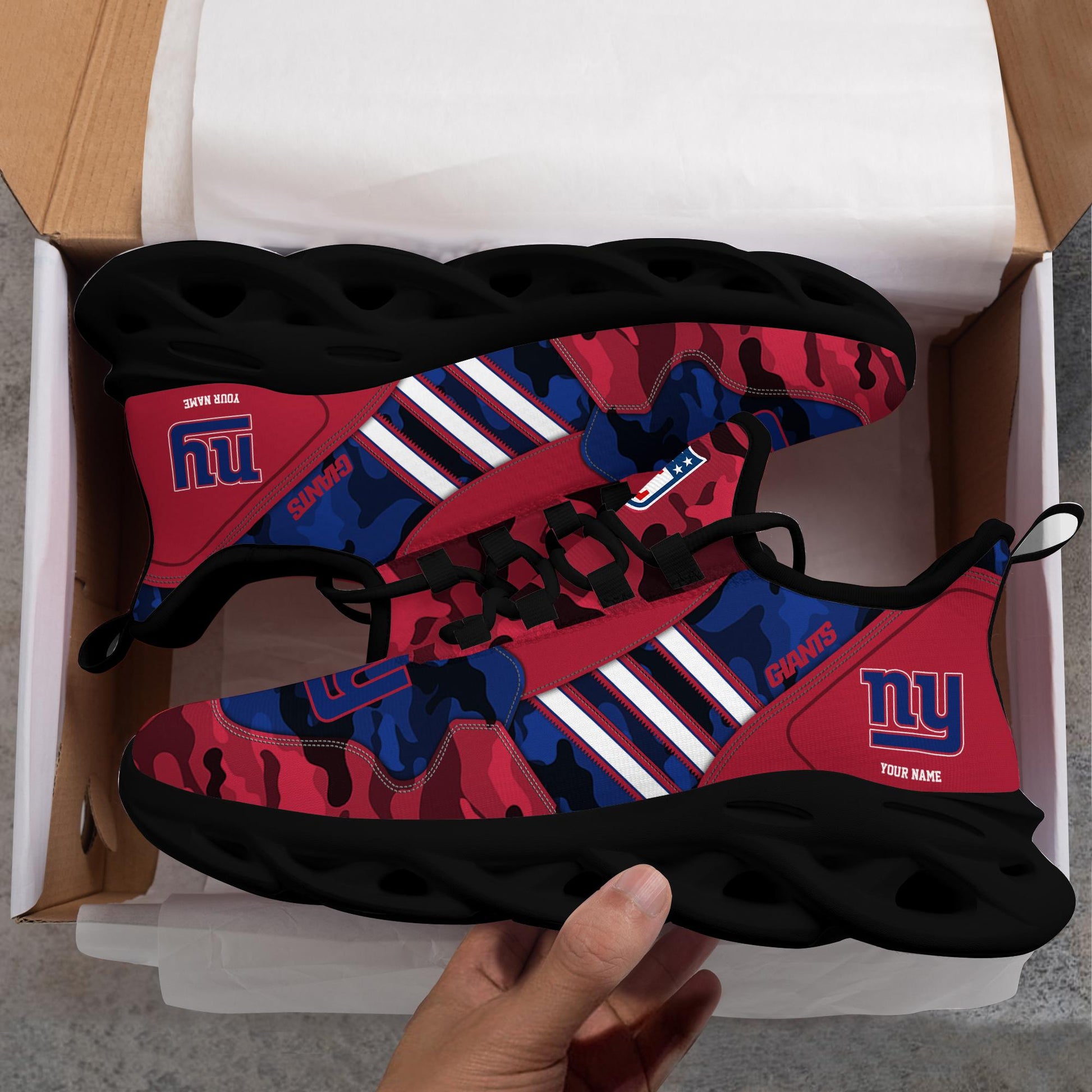 FoxnFish New York Giants Max Soul Shoes Sneakers For Men And Women