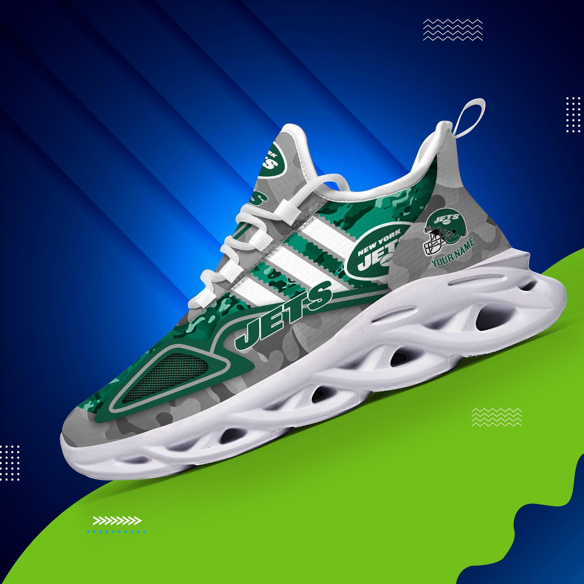 FoxnFish New York Jets Max Soul Shoes Sneakers For Men And Women