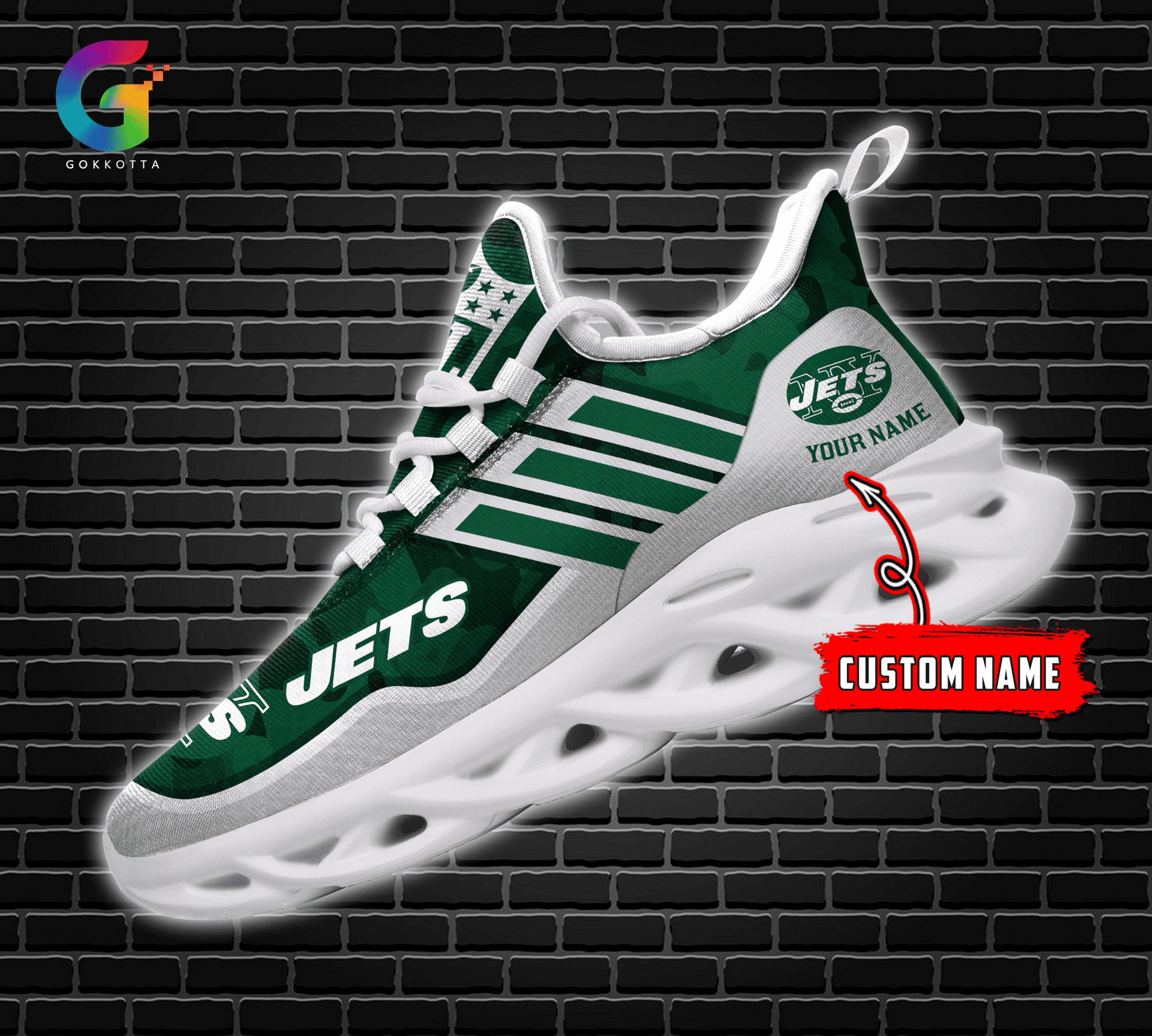 FoxnFish New York Jets Max Soul Shoes Sneakers For Men And Women