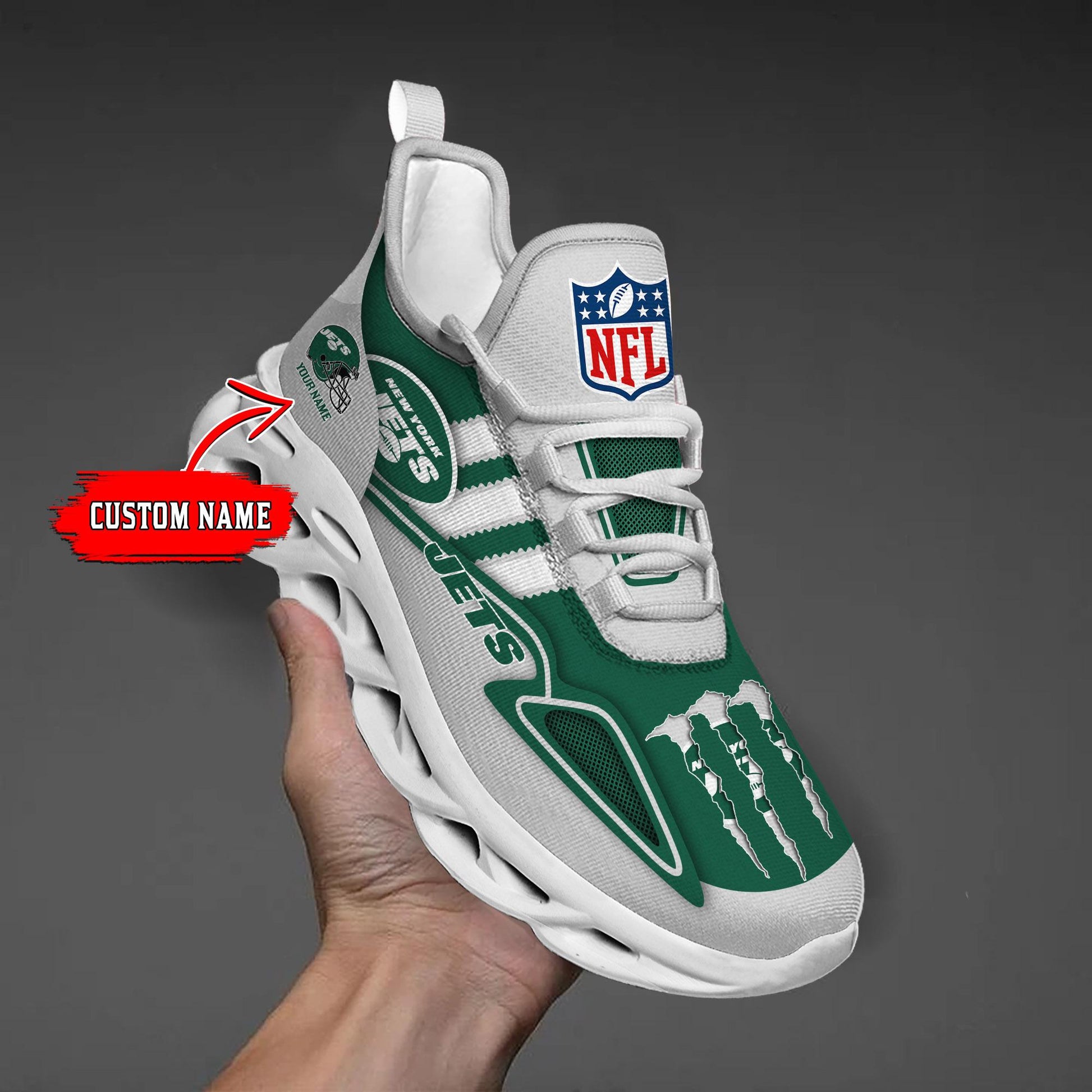 FoxnFish New York Jets Max Soul Shoes Sneakers For Men And Women