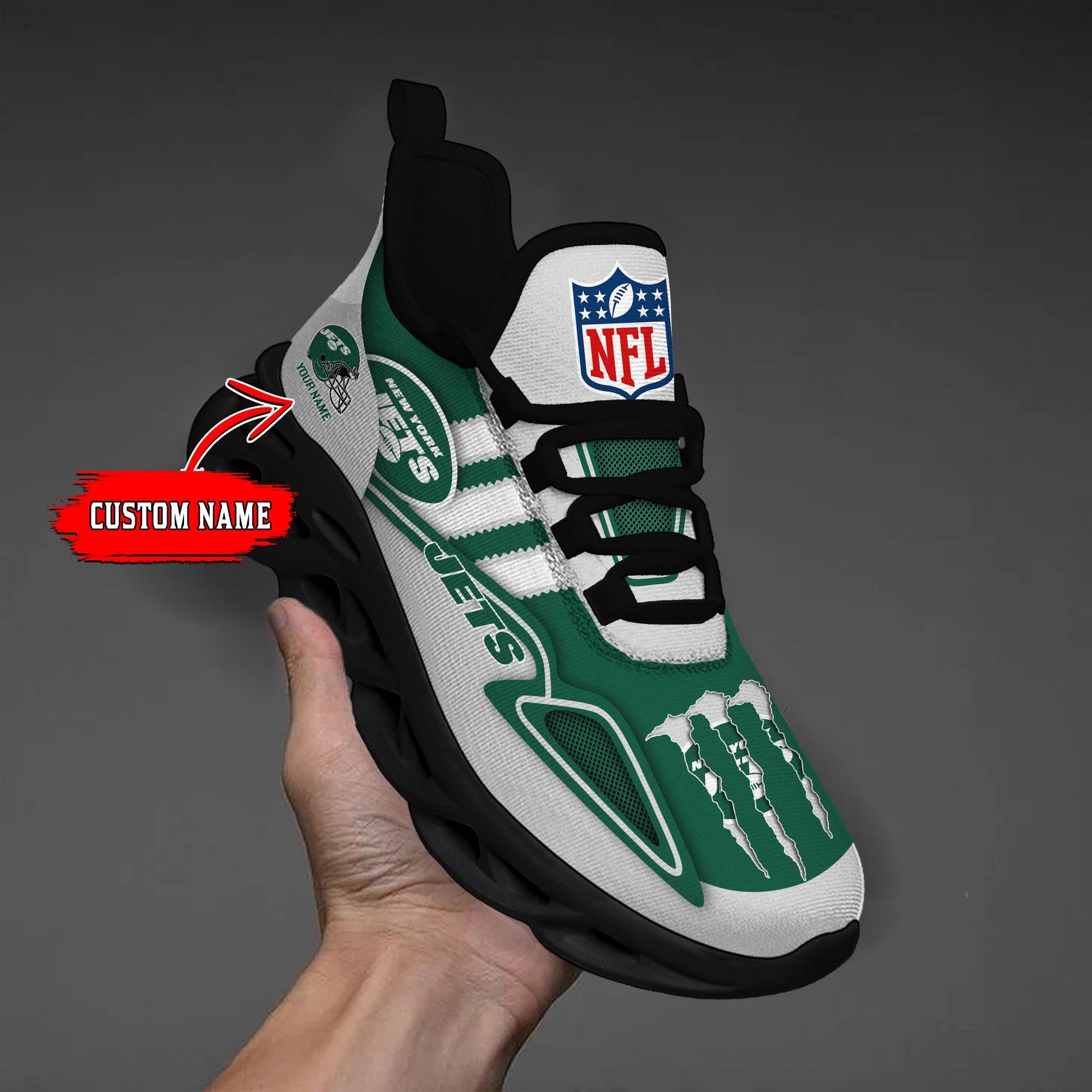 FoxnFish New York Jets Max Soul Shoes Sneakers For Men And Women