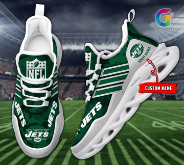 FoxnFish New York Jets Max Soul Shoes Sneakers For Men And Women