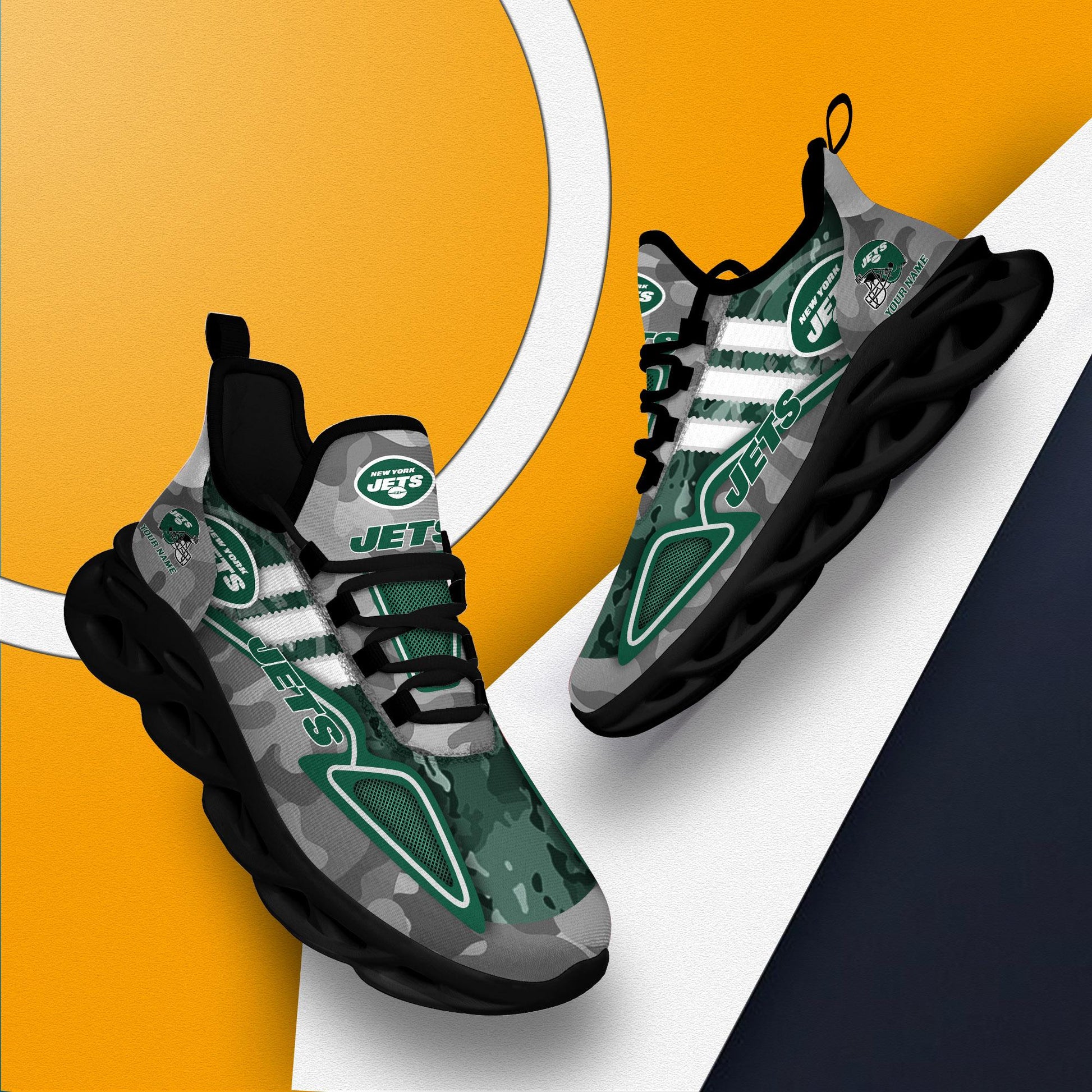 FoxnFish New York Jets Max Soul Shoes Sneakers For Men And Women