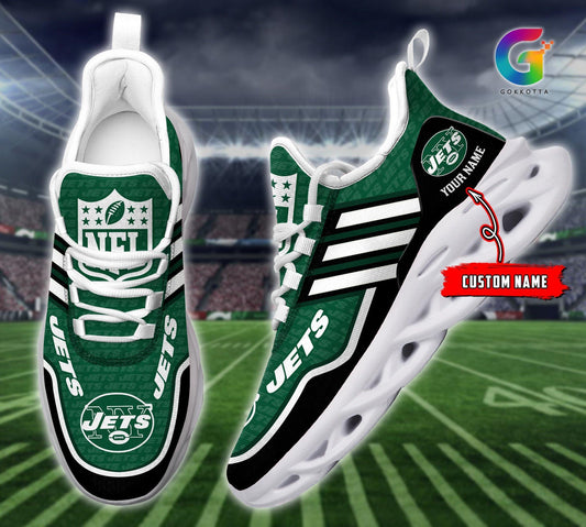 FoxnFish New York Jets Max Soul Shoes Sneakers For Men And Women