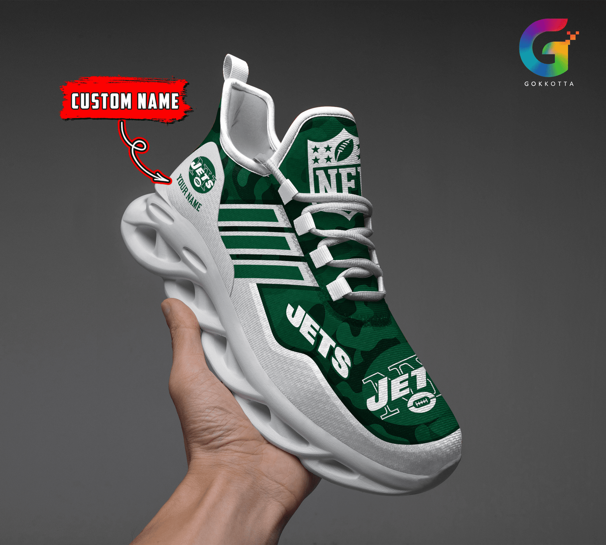 FoxnFish New York Jets Max Soul Shoes Sneakers For Men And Women