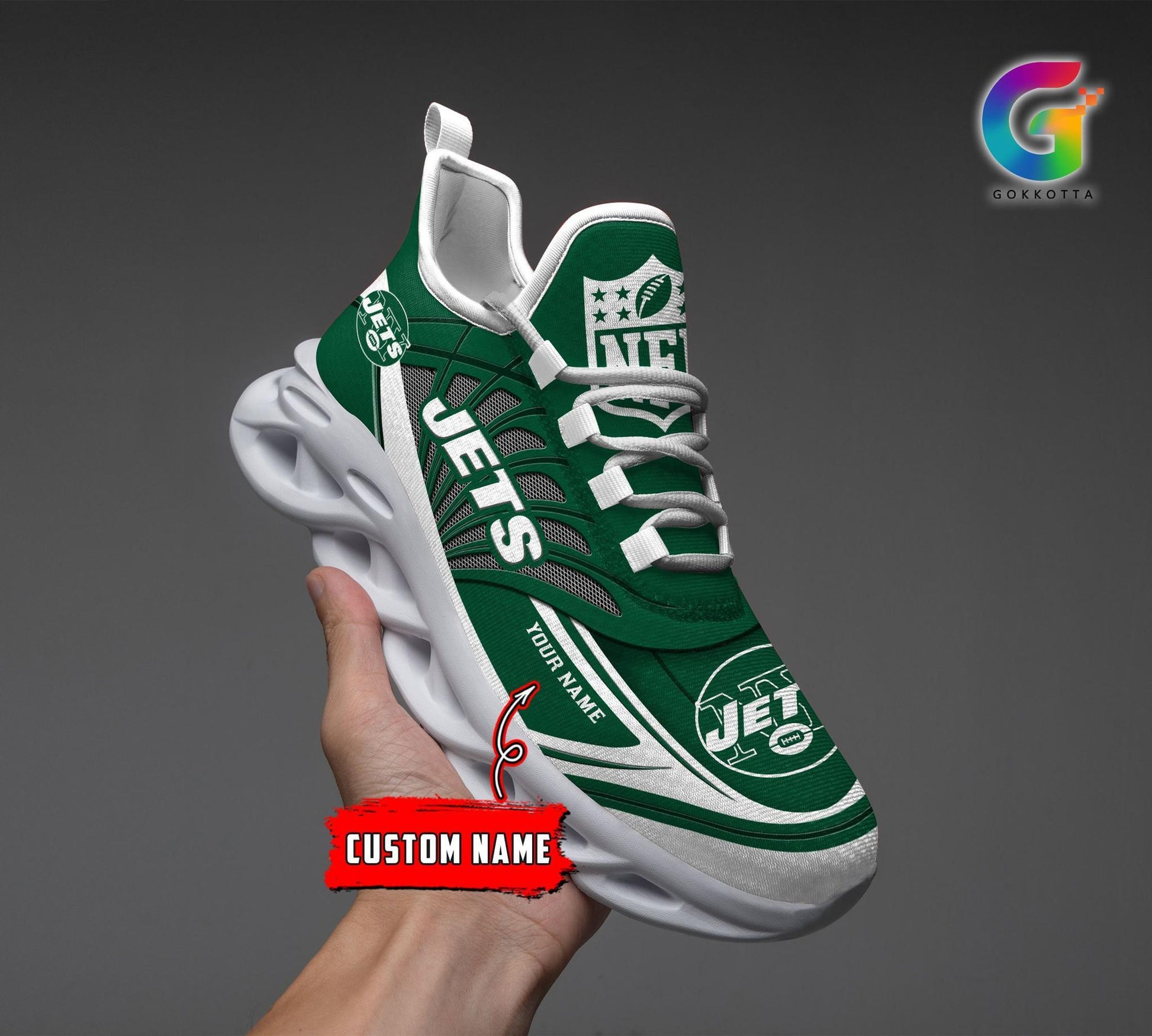 FoxnFish New York Jets Max Soul Shoes Sneakers For Men And Women