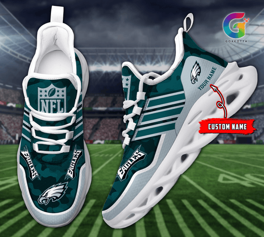 FoxnFish Philadelphia Eagles Max Soul Shoes Sneakers For Men And Women