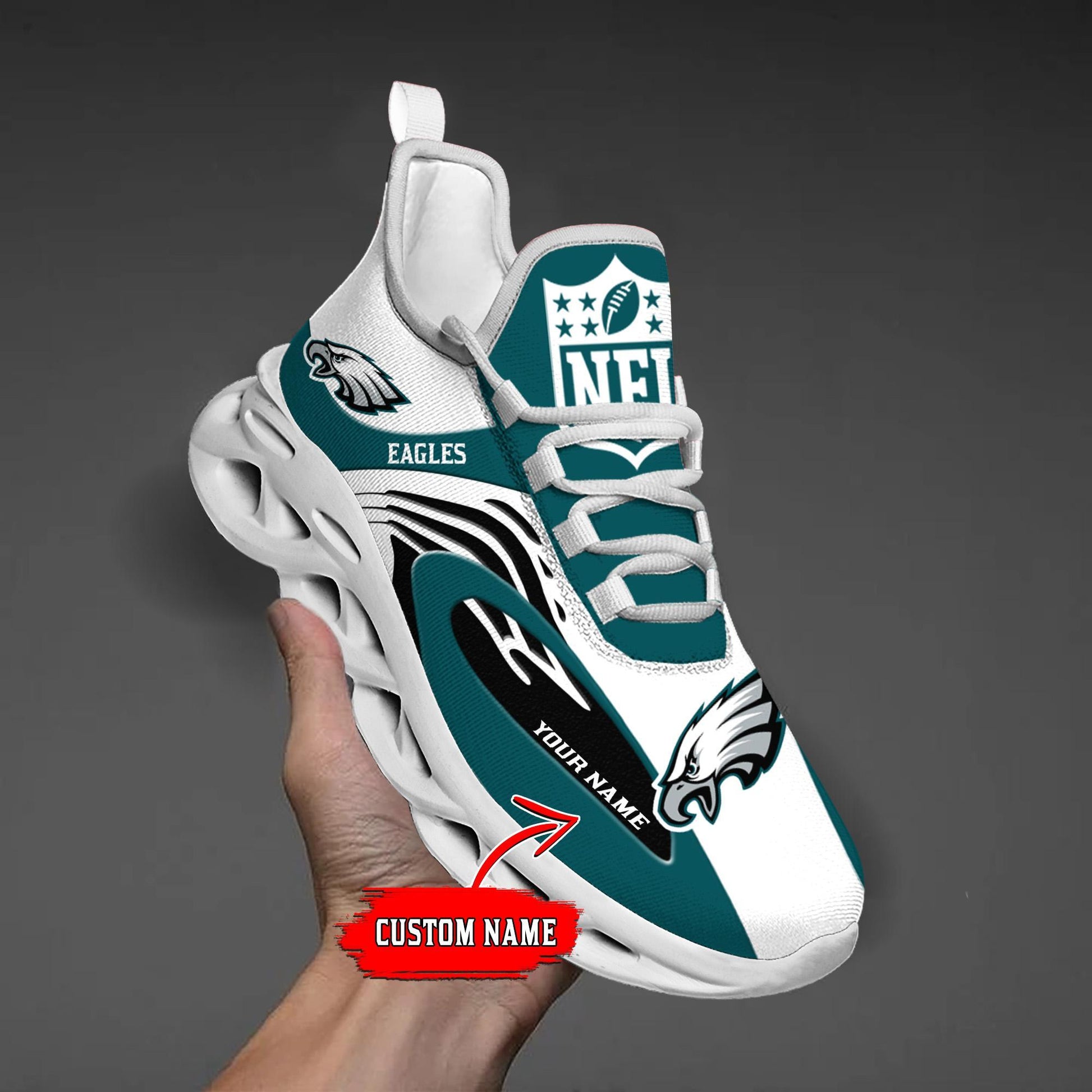 FoxnFish Philadelphia Eagles Max Soul Shoes Sneakers For Men And Women