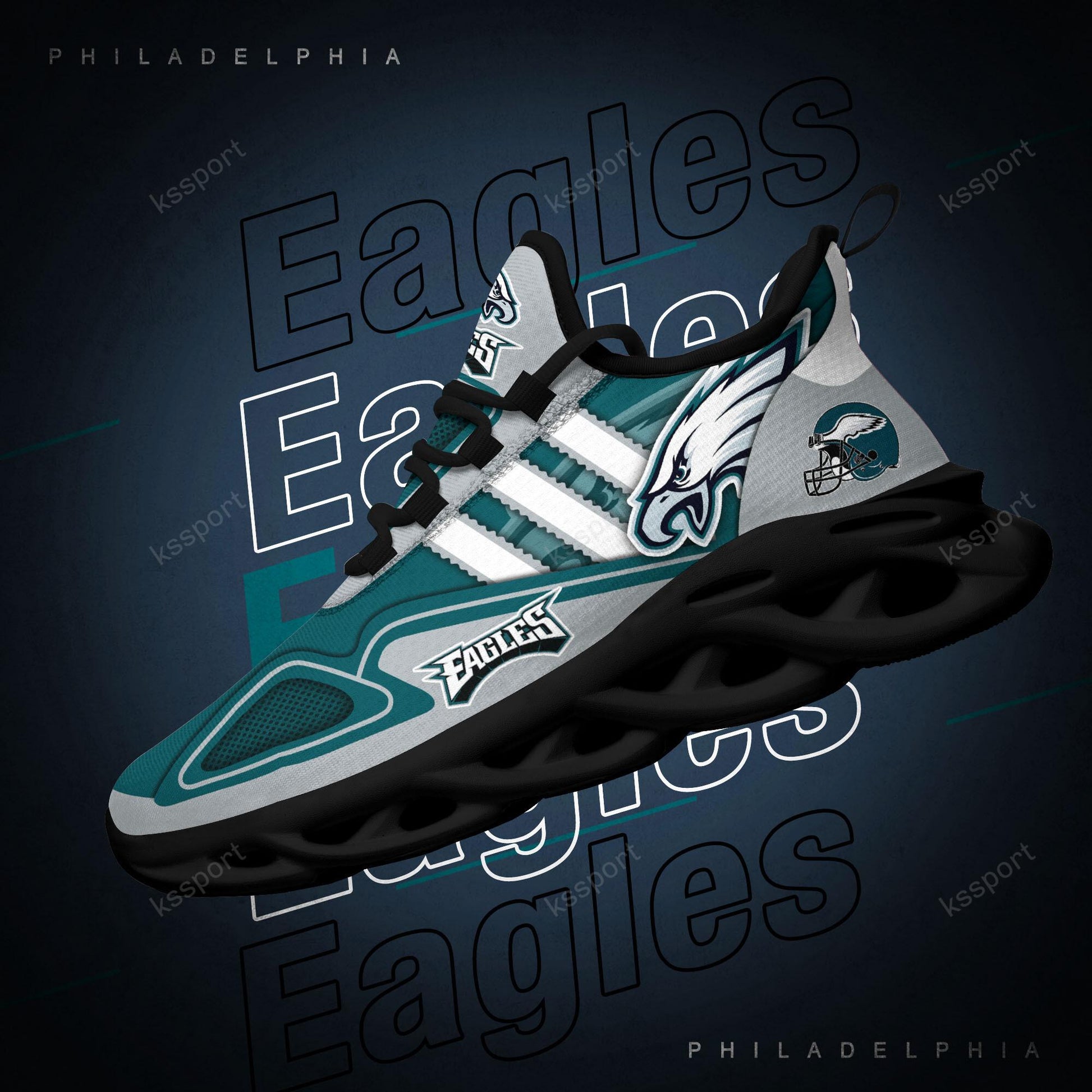 FoxnFish Philadelphia Eagles Max Soul Shoes Sneakers For Men And Women