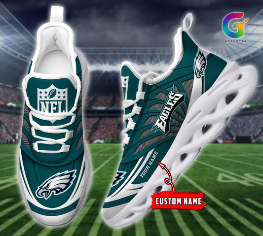 FoxnFish Philadelphia Eagles Max Soul Shoes Sneakers For Men And Women