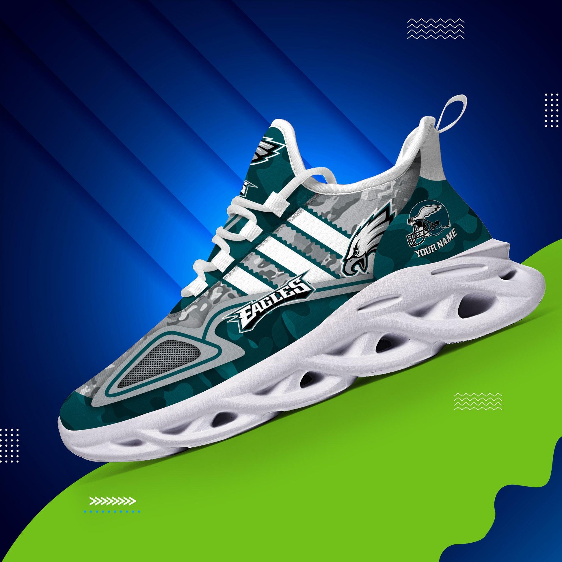 FoxnFish Philadelphia Eagles Max Soul Shoes Sneakers For Men And Women