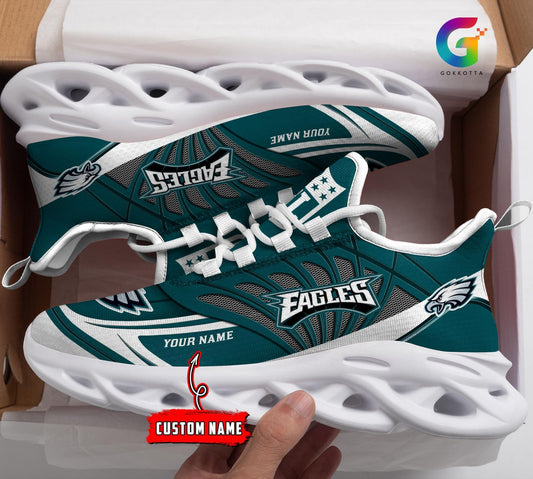 FoxnFish Philadelphia Eagles Max Soul Shoes Sneakers For Men And Women