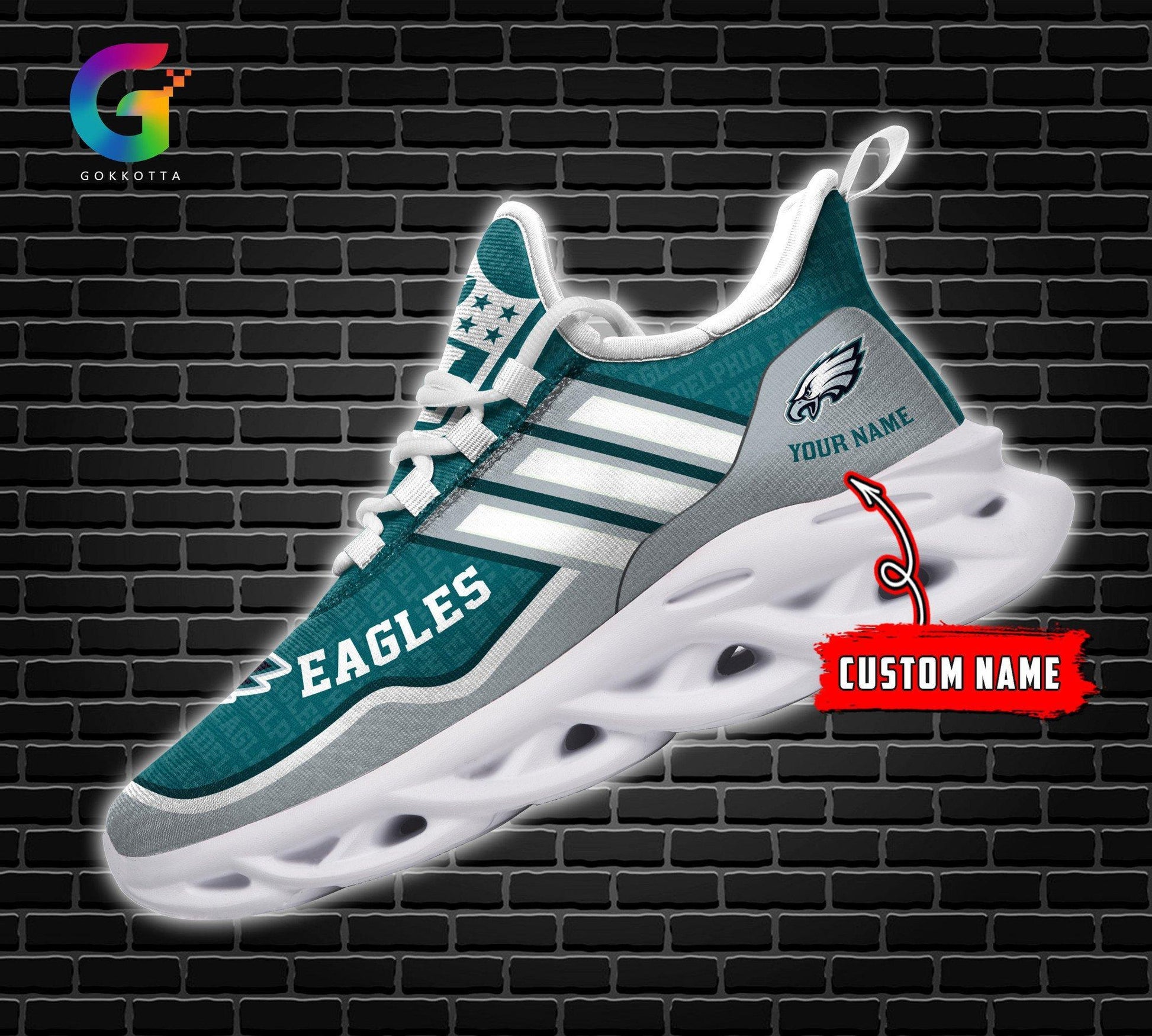 FoxnFish Philadelphia Eagles Max Soul Shoes Sneakers For Men And Women