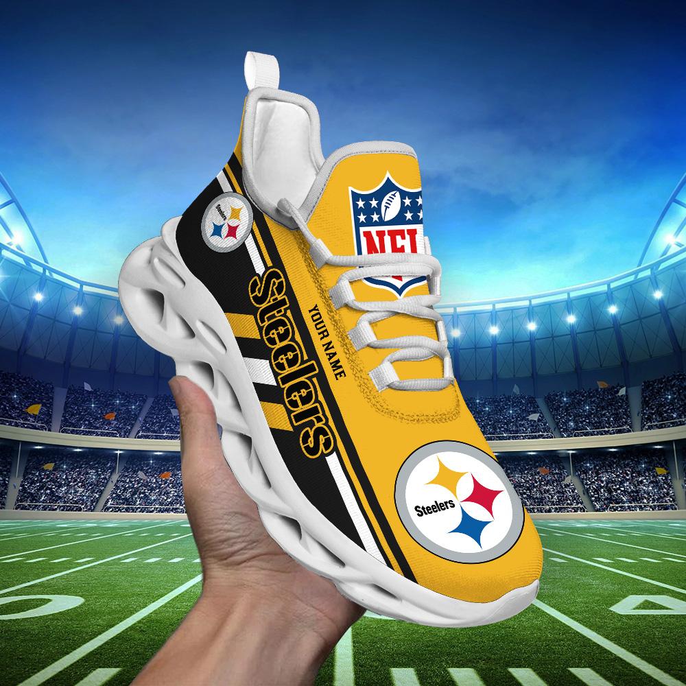 FoxnFish Pittsburgh Steelers Max Soul Shoes Sneakers For Men And Women