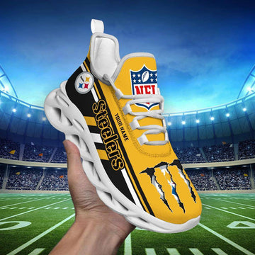 FoxnFish Pittsburgh Steelers Max Soul Shoes Sneakers For Men And Women