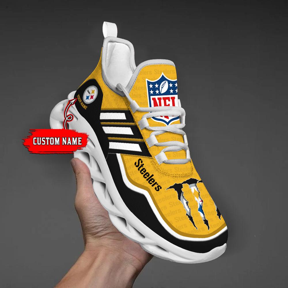 Arcticfootwear Pittsburgh Steelers Max Soul Shoes Sneakers For Men And Women