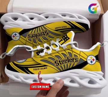 FoxnFish Pittsburgh Steelers Max Soul Shoes Sneakers For Men And Women