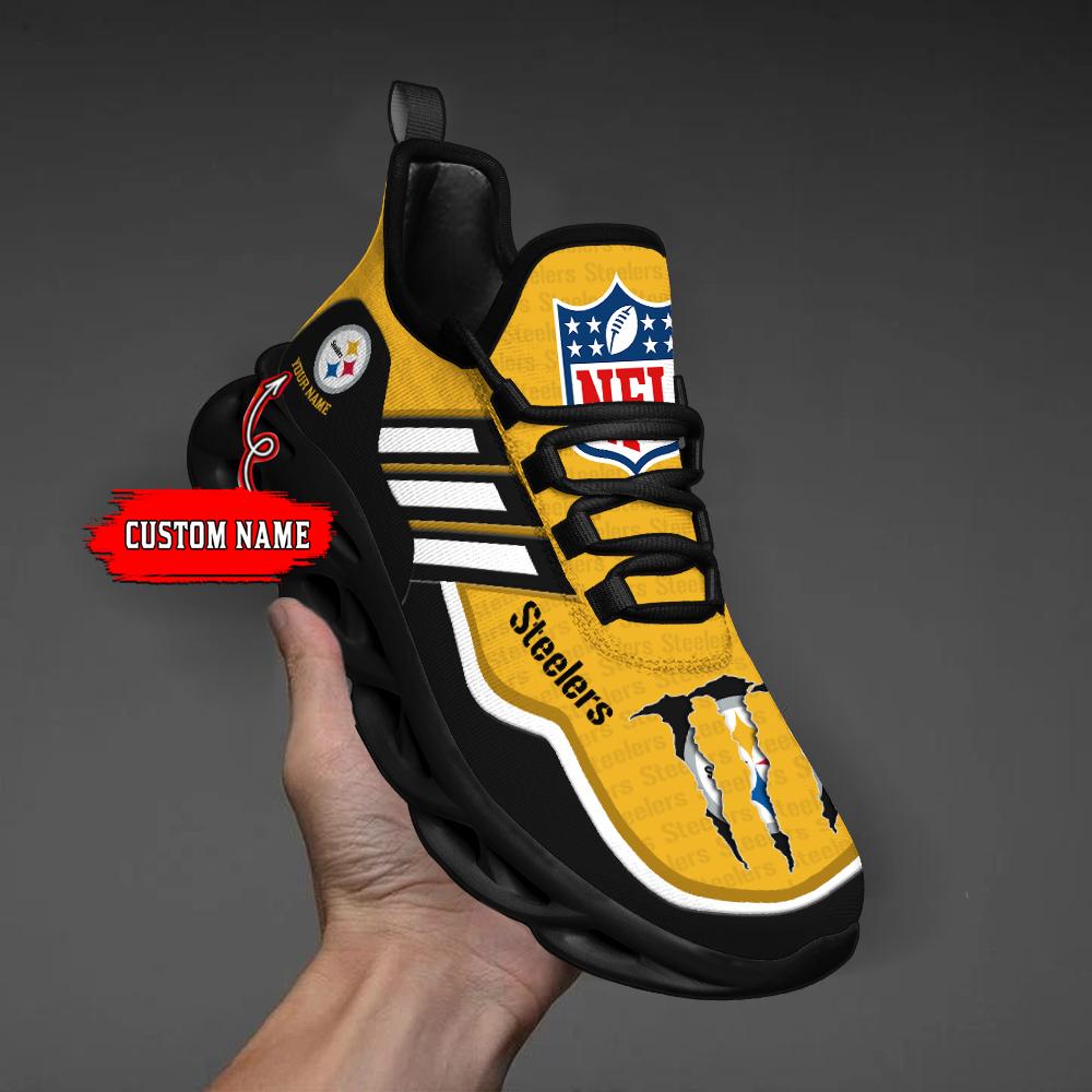 Arcticfootwear Pittsburgh Steelers Max Soul Shoes Sneakers For Men And Women