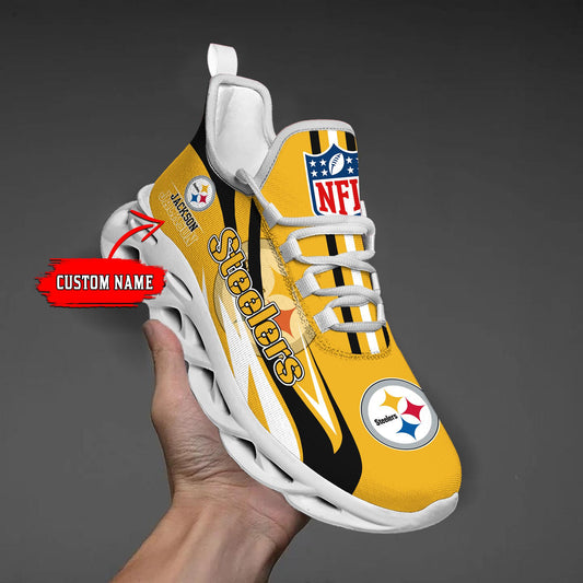 FoxnFish Pittsburgh Steelers Max Soul Shoes Sneakers For Men And Women