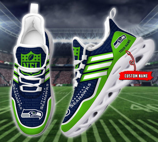 FoxnFish Seattle Seahawks Max Soul Shoes Sneakers For Men And Women