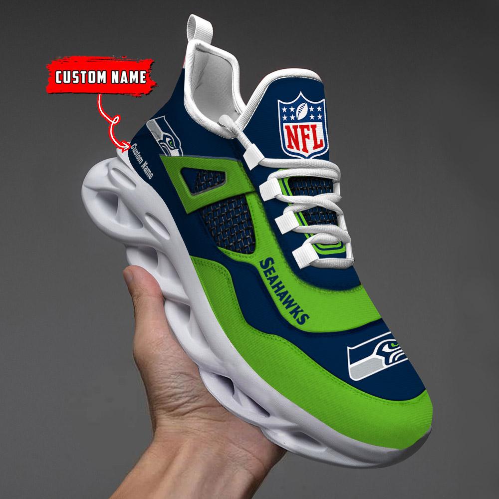 FoxnFish Seattle Seahawks Max Soul Shoes Sneakers For Men And Women