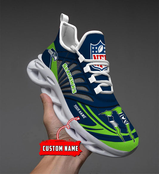 FoxnFish Seattle Seahawks Max Soul Shoes Sneakers For Men And Women