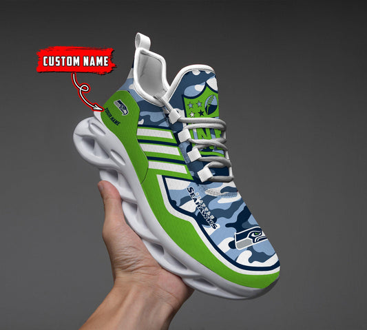 FoxnFish Seattle Seahawks Max Soul Shoes Sneakers For Men And Women