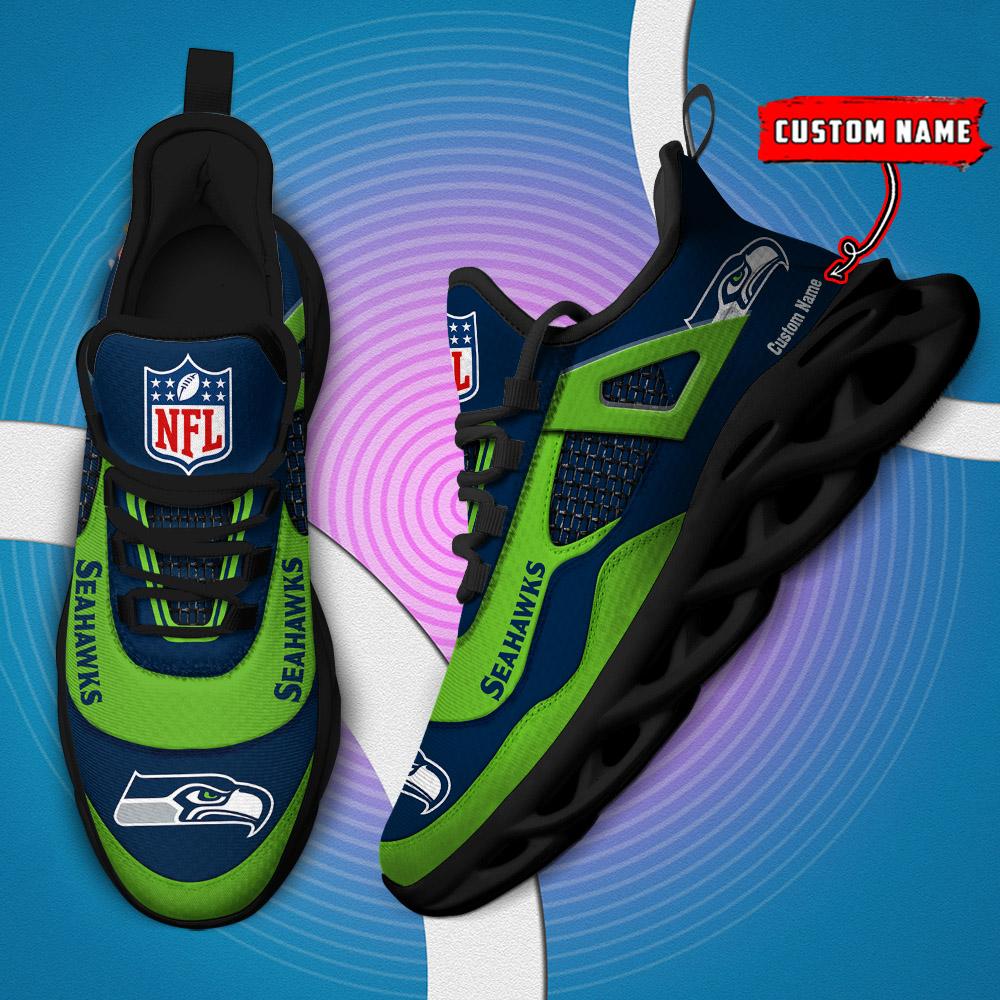 FoxnFish Seattle Seahawks Max Soul Shoes Sneakers For Men And Women