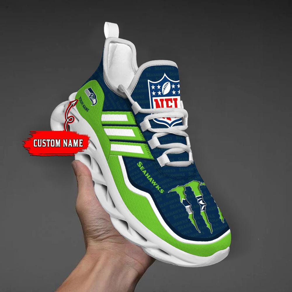 FoxnFish Seattle Seahawks Max Soul Shoes Sneakers For Men And Women