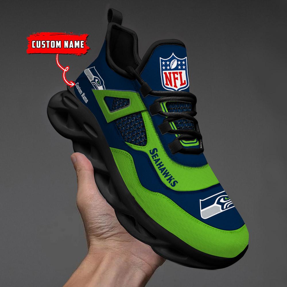 FoxnFish Seattle Seahawks Max Soul Shoes Sneakers For Men And Women