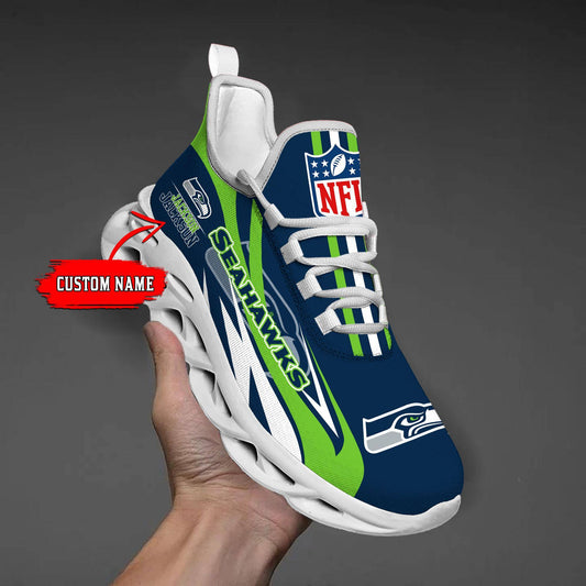 FoxnFish Seattle Seahawks Max Soul Shoes Sneakers For Men And Women