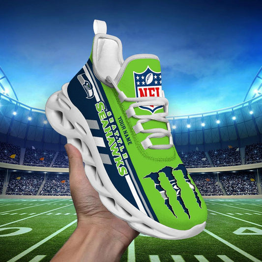 FoxnFish Seattle Seahawks Max Soul Shoes Sneakers For Men And Women