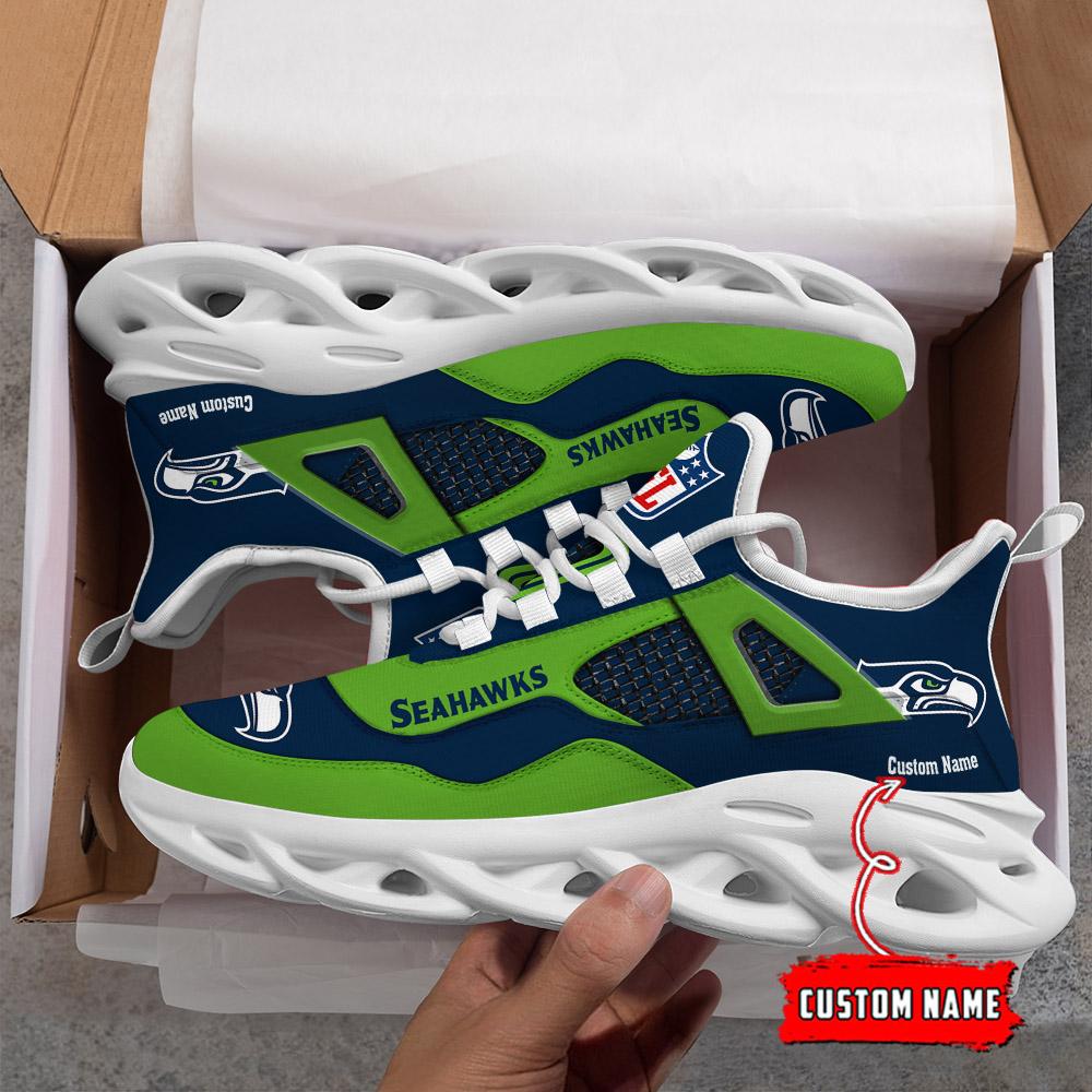 FoxnFish Seattle Seahawks Max Soul Shoes Sneakers For Men And Women