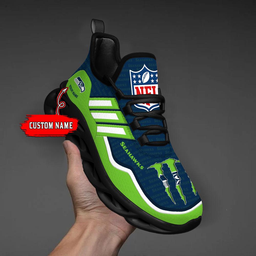 FoxnFish Seattle Seahawks Max Soul Shoes Sneakers For Men And Women