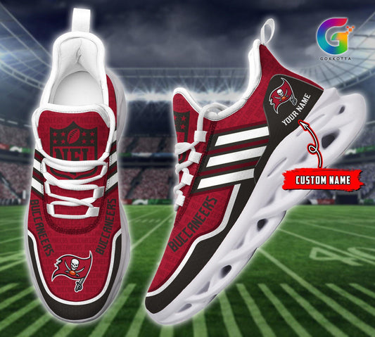 FoxnFish Tampa Bay Buccaneers Max Soul Shoes Sneakers For Men And Women