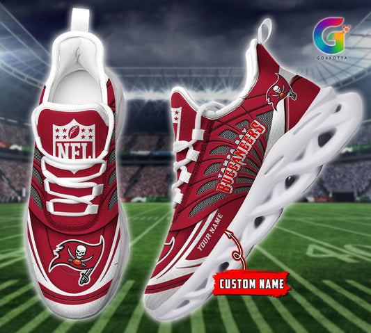 FoxnFish Tampa Bay Buccaneers Max Soul Shoes Sneakers For Men And Women