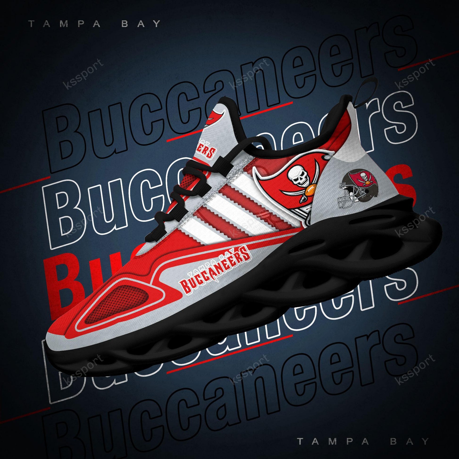 FoxnFish Tampa Bay Buccaneers Max Soul Shoes Sneakers For Men And Women