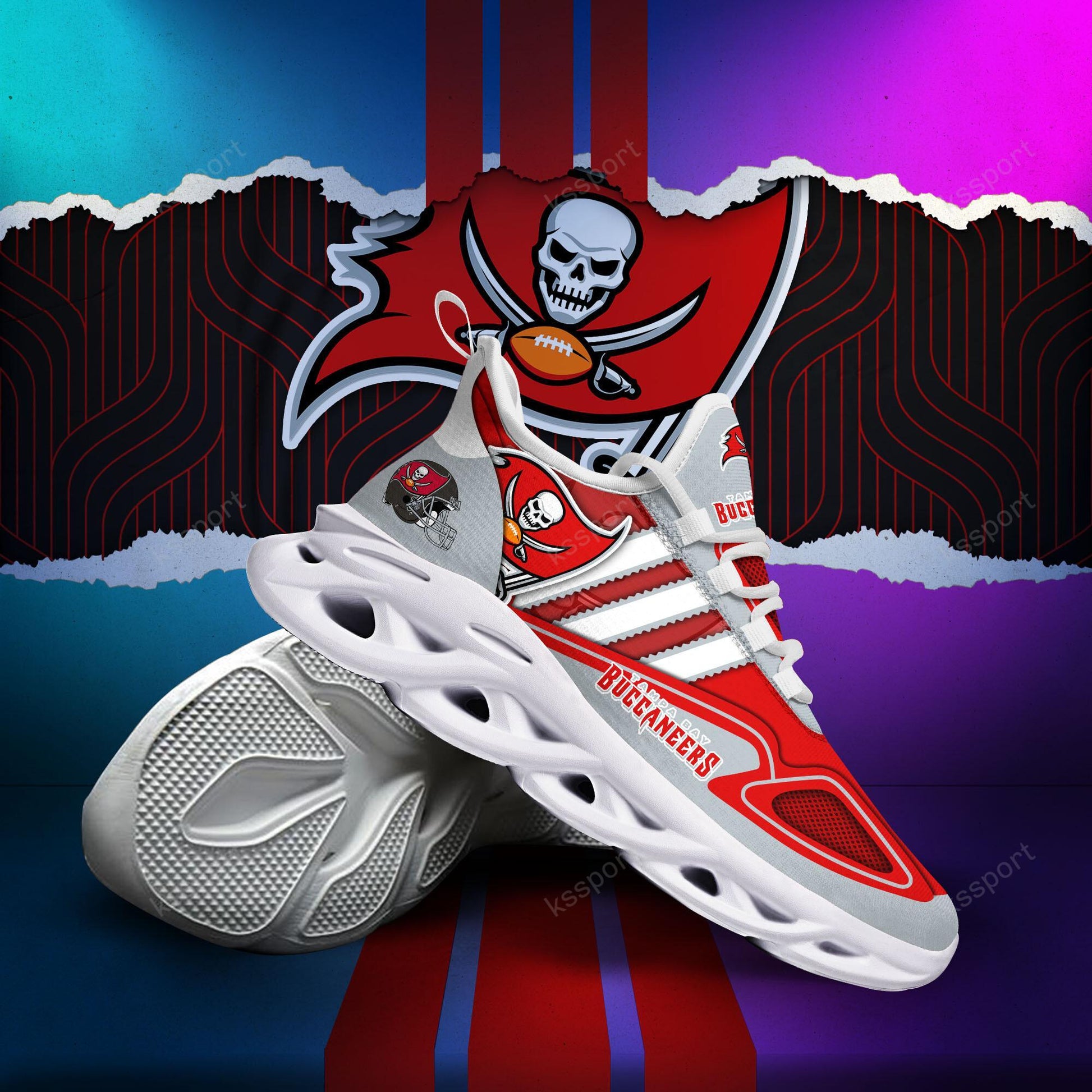 FoxnFish Tampa Bay Buccaneers Max Soul Shoes Sneakers For Men And Women