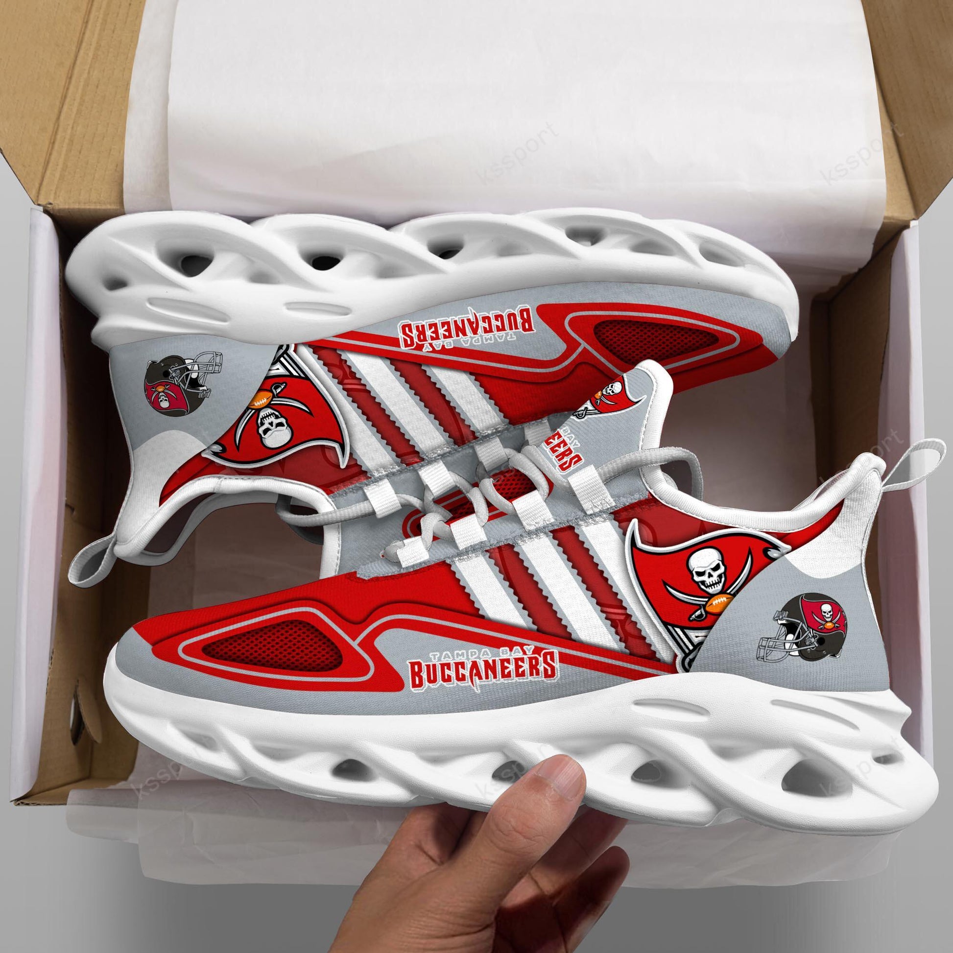 FoxnFish Tampa Bay Buccaneers Max Soul Shoes Sneakers For Men And Women