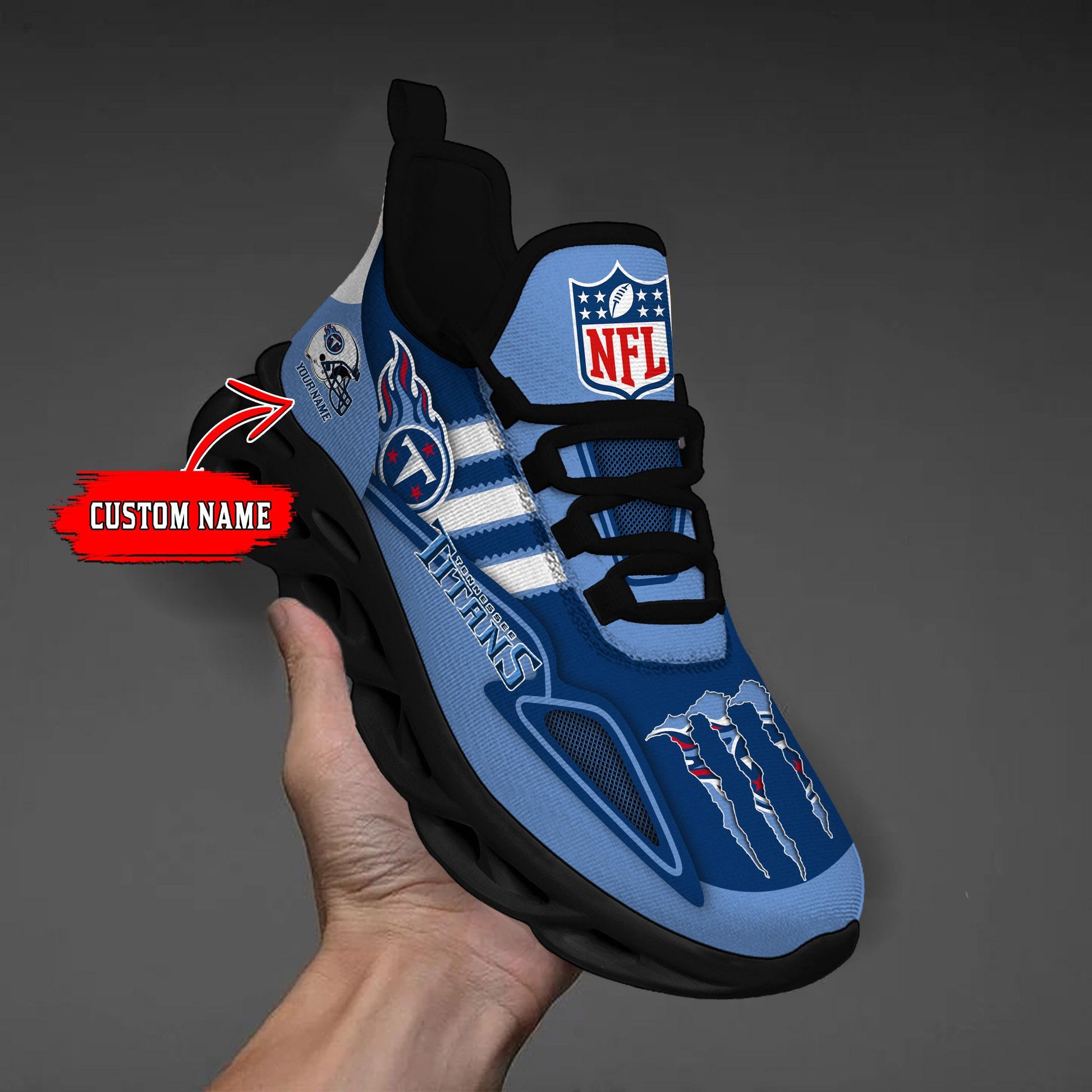 FoxnFish Tennessee Titans Max Soul Shoes Sneakers For Men And Women