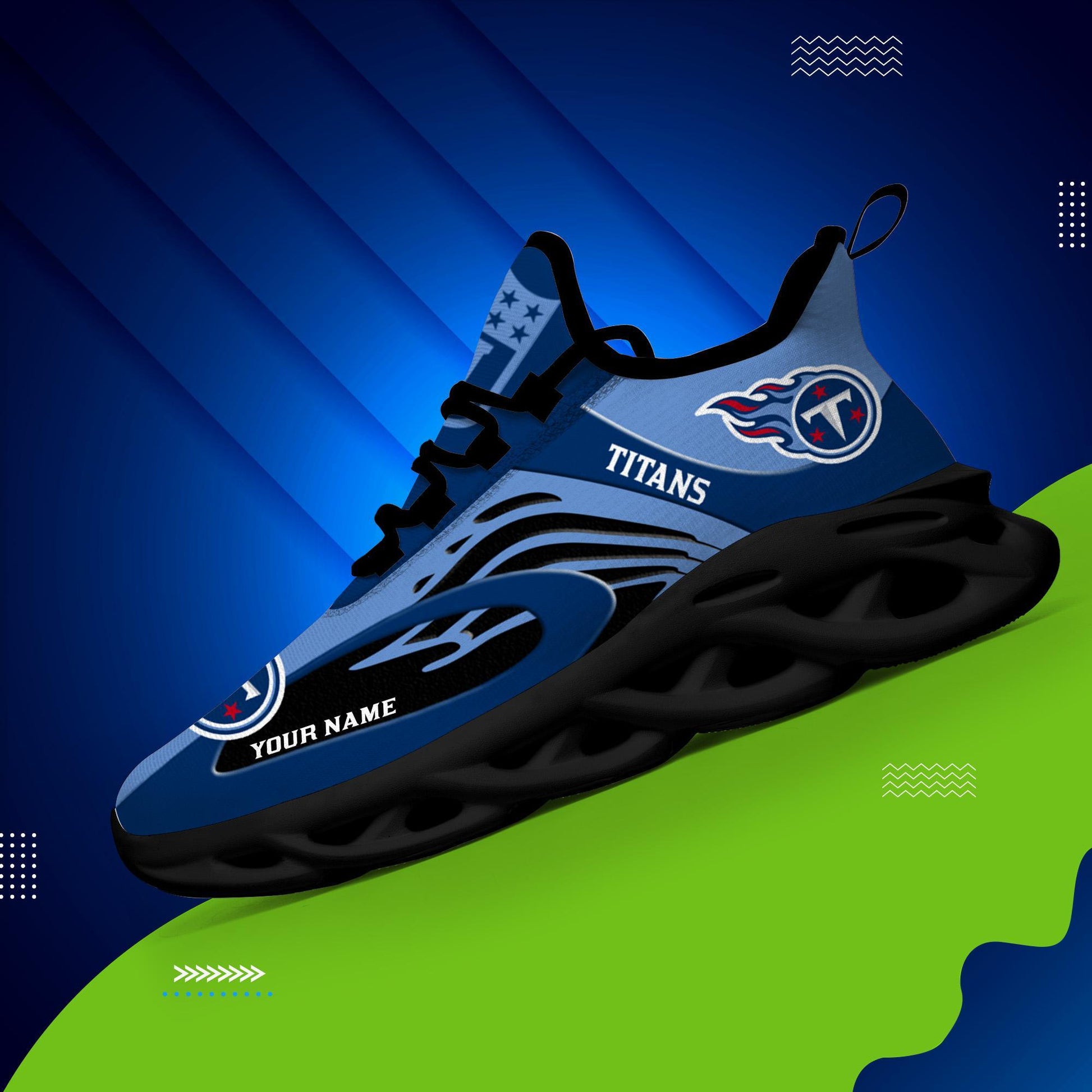 FoxnFish Tennessee Titans Max Soul Shoes Sneakers For Men And Women