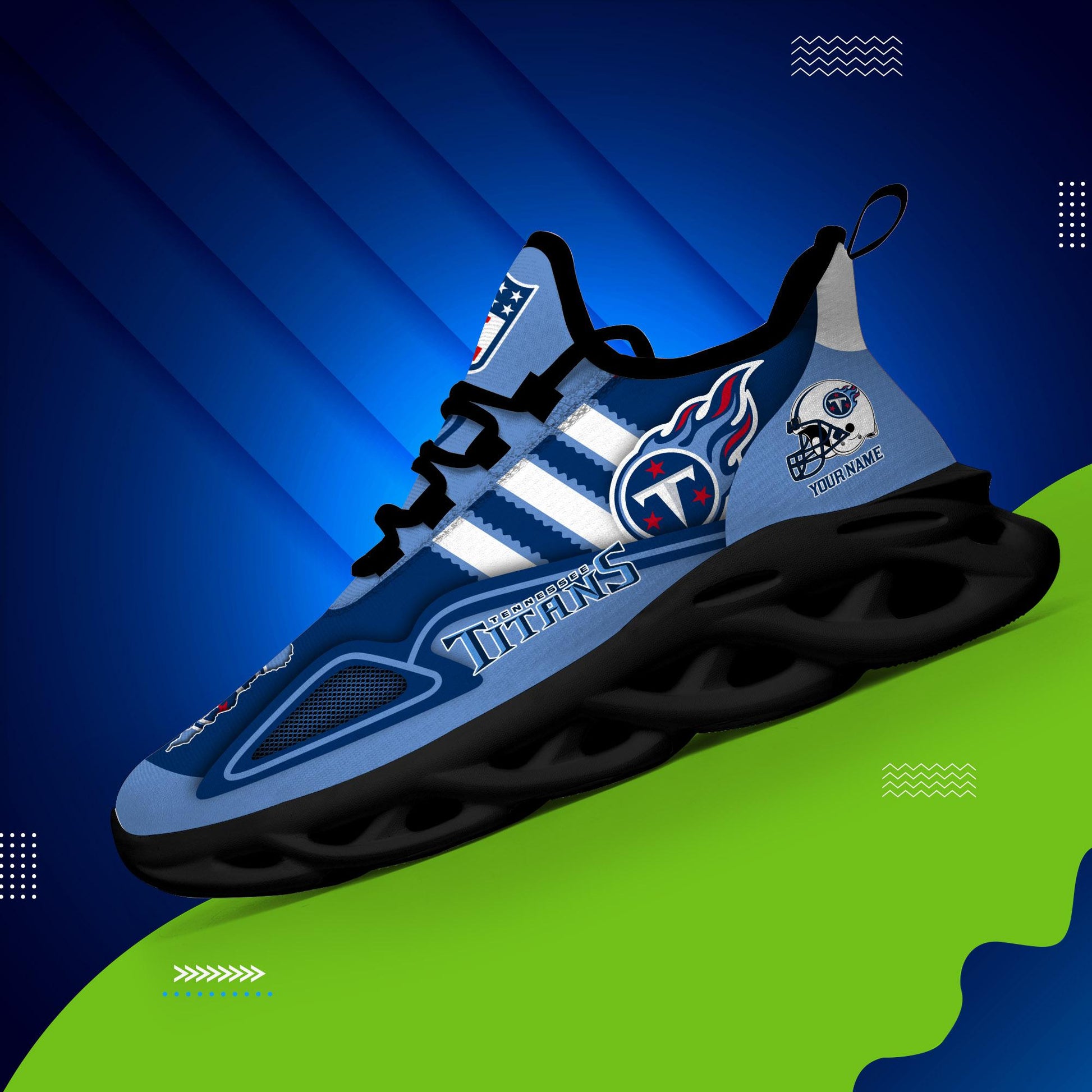 FoxnFish Tennessee Titans Max Soul Shoes Sneakers For Men And Women