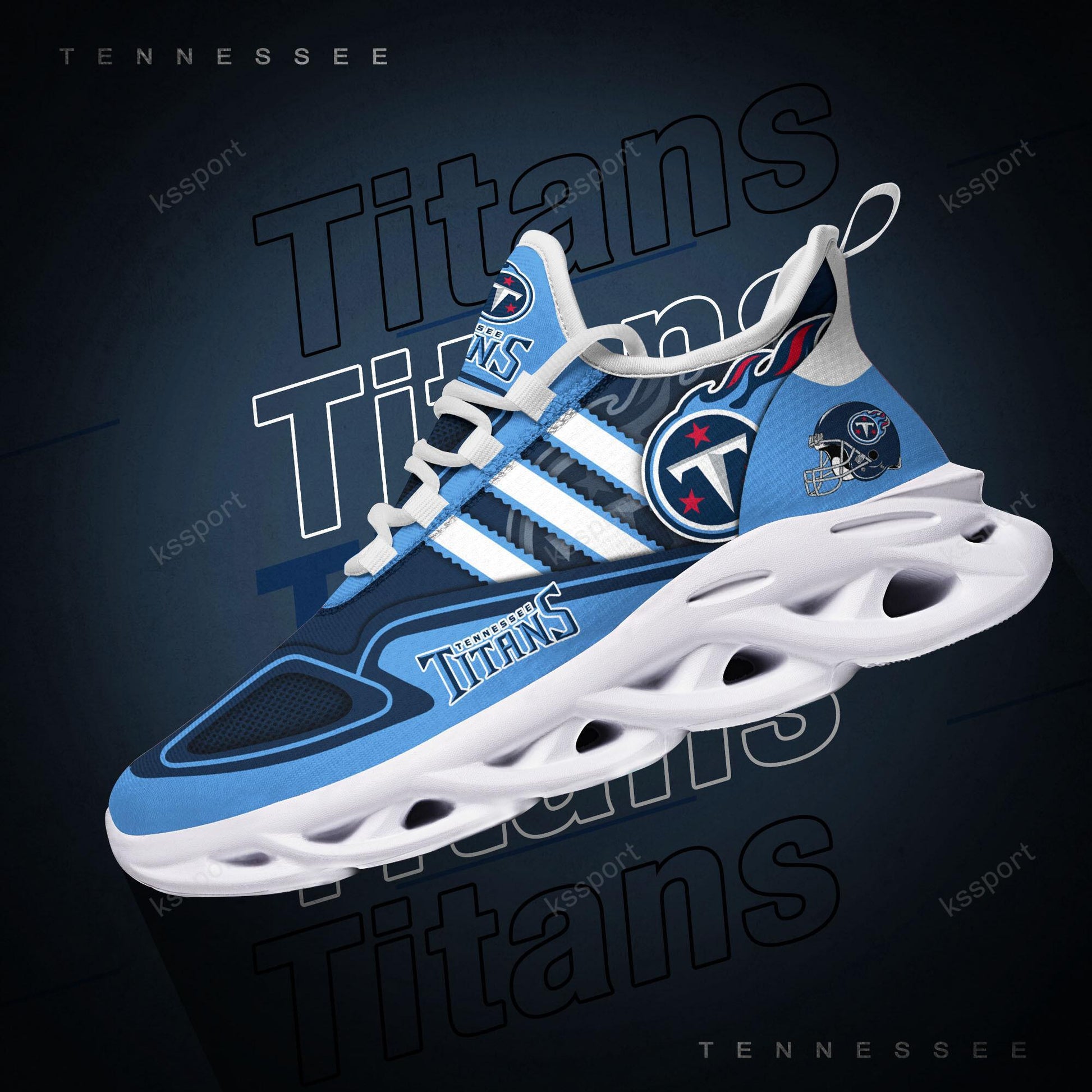 FoxnFish Tennessee Titans Max Soul Shoes Sneakers For Men And Women